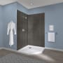 Miseno ReadySet 42" X 42" X 78" Two Panel Corner Shower Wall Kit Graphite