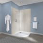 Miseno ReadySet 42" X 42" X 78" Two Panel Corner Shower Wall Kit Weathered Oak