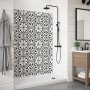 Miseno Readyset 78" X 60" X 36" Five Panel Alcove Shower Wall Kit Fleur Gris
