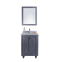 Miseno Odyssey 24" Free Standing Single Basin Vanity Set with Cabinet and Vanity Top Grey / White Stripes