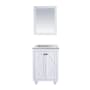 Miseno Odyssey 24" Free Standing Single Basin Vanity Set with Cabinet and Vanity Top White / Matte White