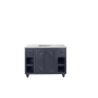 Miseno Odyssey 48" Free Standing Single Basin Vanity Set with Cabinet and Vanity Top Grey / Matte White