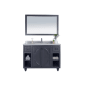 Miseno Odyssey 48" Free Standing Single Basin Vanity Set with Cabinet and Vanity Top Grey / White Stripes