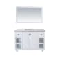 Miseno Odyssey 48" Free Standing Single Basin Vanity Set with Cabinet and Vanity Top White / Matte White