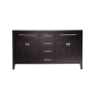 Miseno Wimbledon 60" Double Free Standing Vanity Cabinet - Less Vanity Top Brown