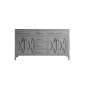 Miseno Wimbledon 60" Double Free Standing Vanity Cabinet - Less Vanity Top Grey