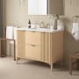 Miseno Indy 42" Free Standing Single Basin Vanity Set with Cabinet and Marble Vanity Top Rustic Ash