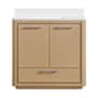 Miseno Saleya 36" Free Standing Single Basin Vanity Set with Cabinet and Stone Composite Vanity Top Warm Oak
