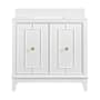 Miseno Kinsale 36" Free Standing Single Basin Vanity Set with Cabinet and Stone Composite Vanity Top Bright White