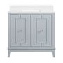 Miseno Kinsale 36" Free Standing Single Basin Vanity Set with Cabinet and Stone Composite Vanity Top Soft Blue