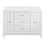 Miseno Kinsale 48" Free Standing Single Basin Vanity Set with Cabinet and Stone Composite Vanity Top Bright White