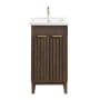Miseno Palos 18" Free Standing Single Basin Vanity Set with Cabinet and Ceramic Vanity Top Spruce Antique Brown