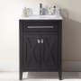 Miseno Torneo 24" Free Standing Vanity with Vanity Top and Undermount Sink Espresso