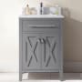 Miseno Torneo 24" Free Standing Vanity with Vanity Top and Undermount Sink Gray