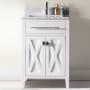 Miseno Torneo 24" Free Standing Vanity with Vanity Top and Undermount Sink White