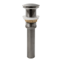 Miseno Pop-Up Vessel Sink Drain Without Overflow Gun Metal