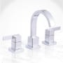 Miseno 1.2 GPM Widespread Bathroom Faucet with Pop-Up Drain Assembly Polished Chrome