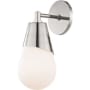 Mitzi Cora Single Light 11-3/4" High Wall Sconce with Opal Etched Shade Polished Nickel