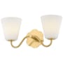 Mitzi Leonella 2 Light 18" Wide Vanity Light Aged Brass