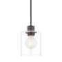 Mitzi Neko Single Light 5-1/2" Wide Mini Pendant with Clear Shade Old Bronze