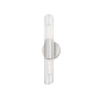 Mitzi Cecily 2 Light 4-3/4" Wide Wall Sconce with Clear Shades - ADA Compliant Polished Nickel