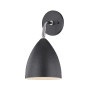 Mitzi Gia Single Light 13" Tall Bathroom Sconce Polished Nickel / Black