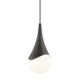 Mitzi Ariana 8" Wide Mini Pendant with Frosted Glass Shade Old Bronze
