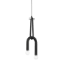 Mitzi Whit 2 Light 7" Wide Abstract Multi Light Pendant Polished Nickel / Black