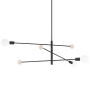 Mitzi Slater 3 Light 66" Wide Sputnik Chandelier Soft Black