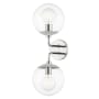 Mitzi Meadow 2 Light 20" Tall Wall Sconce Polished Nickel