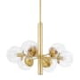 Mitzi Meadow 6 Light 28" Wide Globe Chandelier Aged Brass