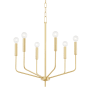 Mitzi Bailey 6 Light 24" Wide Chandelier Aged Brass