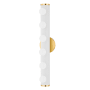 Mitzi Penny 6 Light 23" Wide Bath Bar Aged Brass / Textured White