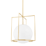 Mitzi Frankie 17" Wide Pendant Aged Brass