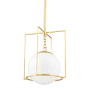 Mitzi Frankie 12" Wide Pendant Aged Brass