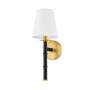 Mitzi Banyan 16" Tall Wall Sconce Aged Brass / Soft Black
