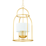 Mitzi Delia 4 Light 17" Wide Pendant Vintage Gold Leaf