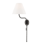 Mitzi Patti Single Light 30-1/2" Tall Plug-In Wall Sconce Old Bronze