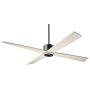 Modern Fan Co. Nouveau DC 56" 4 Blade Indoor / Outdoor Ceiling Fan Dark Bronze / Brass