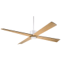 Modern Fan Co. Nouveau DC 56" 4 Blade Indoor / Outdoor Ceiling Fan Matte White / Graphite