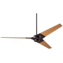 Modern Fan Co. Torsion 62" 3 Blade Outdoor Ceiling Fan with Custom Blade and Control Options Dark Bronze