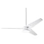 Modern Fan Co. Torsion 52" 3 Blade Outdoor Ceiling Fan with Custom Blade, 272 20w Light Kit, and Control Options Gloss White