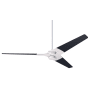 Modern Fan Co. Torsion 62" 3 Blade Outdoor Ceiling Fan with Custom Blade and Control Options Gloss White