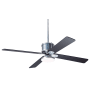 Modern Fan Co. Industry 50" 4 Blade Outdoor Ceiling Fan with Custom Blade, Light Kit, and Control Options Galvanized