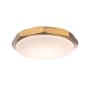 Modern Forms Grommet 16" Wide LED Flush Mount Drum Ceiling Fixture - Switchable 2700K / 3000K / 3500K Aged Brass