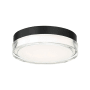 Modern Forms Pi 9" Wide LED Flush Mount Drum Ceiling Fixture Black