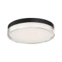 Modern Forms Pi 12" Wide LED Flush Mount Drum Ceiling Fixture Black