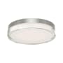Modern Forms Pi 12" Wide LED Flush Mount Drum Ceiling Fixture Stainless Steel