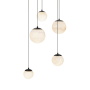Modern Forms Pisces 5 Light 17" Wide LED Multi Light Pendant Black