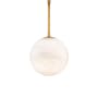 Modern Forms Pisces 8" Wide LED Mini Pendant Aged Brass